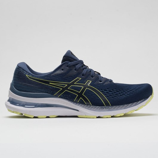 Thunder Blue / Glow Yellow Orthofeet ASICS GEL-Kayano 28 Men\'s Running Shoes | CRSNM5628