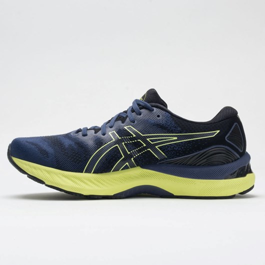 Thunder Blue / Glow Yellow Orthofeet ASICS GEL-Nimbus 23 Men's Running Shoes | XTPGW8032