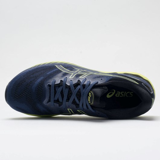 Thunder Blue / Glow Yellow Orthofeet ASICS GEL-Nimbus 23 Men's Running Shoes | XTPGW8032