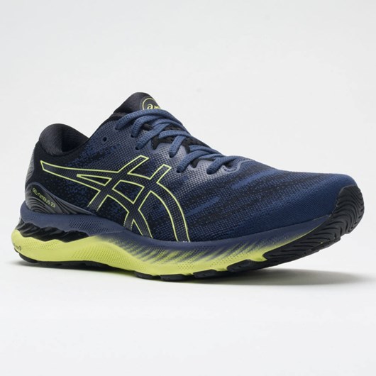 Thunder Blue / Glow Yellow Orthofeet ASICS GEL-Nimbus 23 Men's Running Shoes | XTPGW8032