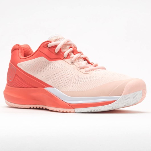 Tropical Peach / Hot Coral / White Orthofeet Wilson Rush Pro 3.5 Women's Tennis Shoes | TOXIM7126