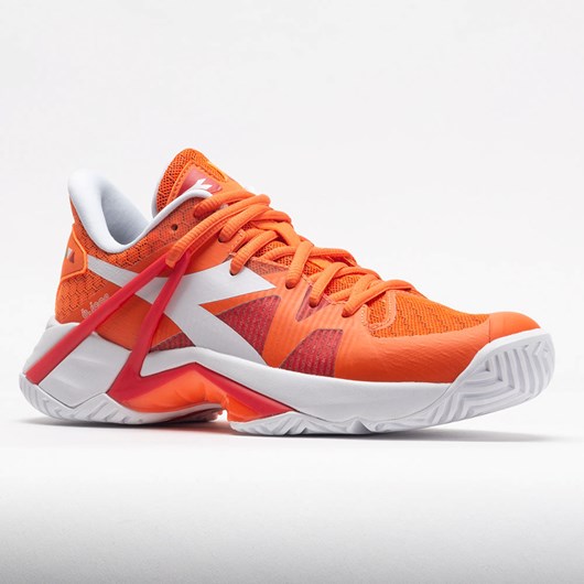 Vermilion Orange / White Orthofeet Diadora B.Icon AG Women's Tennis Shoes | GVWDX4695