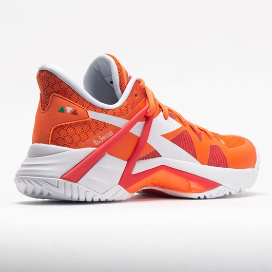 Vermilion Orange / White Orthofeet Diadora B.Icon AG Women's Tennis Shoes | GVWDX4695