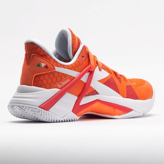 Vermillion Orange / White Orthofeet Diadora B.Icon Clay Women's Tennis Shoes | LMKAB5632