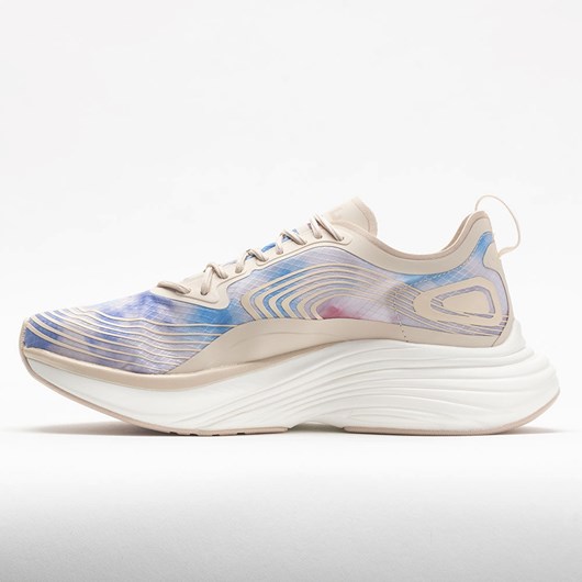 Warm Silk / Ice Blue / Tie Dye Orthofeet APL Streamline Women's Running Shoes | EPYRM2860