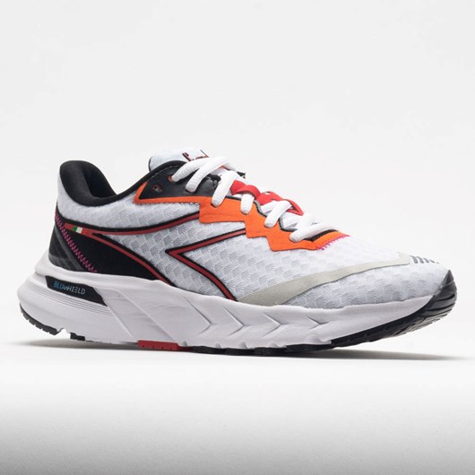 White / Black / Fiery Red Orthofeet Diadora Mythos Blushield Volo 2 Women's Running Shoes | SMXFQ8201