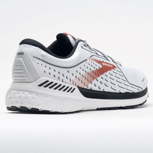 White / Black / Orange Orthofeet Brooks Adrenaline GTS 21 Men's Running Shoes | FRKGC7095