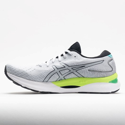 White / Black Orthofeet ASICS GEL-Nimbus 24 Men's Running Shoes | WBUGY8526