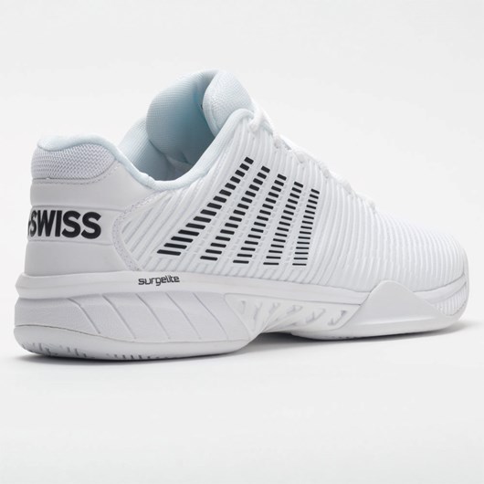 White / Black Orthofeet K-Swiss Hypercourt Express 2 Men's Tennis Shoes | VUWNS9306