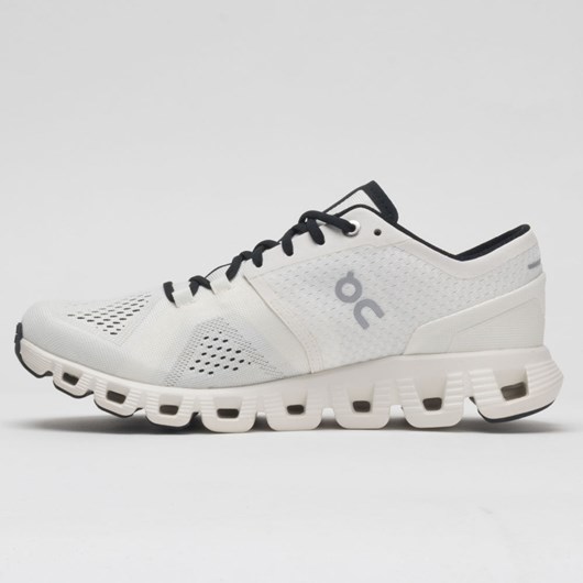 White / Black Orthofeet On Cloud X Men's Running Shoes | MNWPS4827