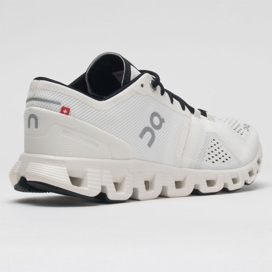 White / Black Orthofeet On Cloud X Men's Running Shoes | MNWPS4827