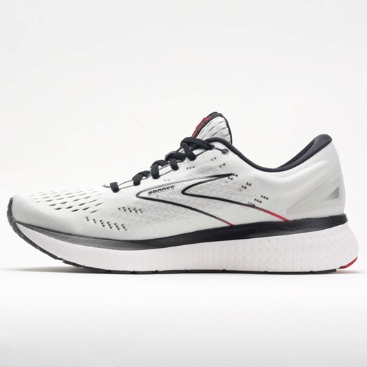 White / Black / Red Orthofeet Brooks Glycerin 19 Men's Running Shoes | IYAUW3804