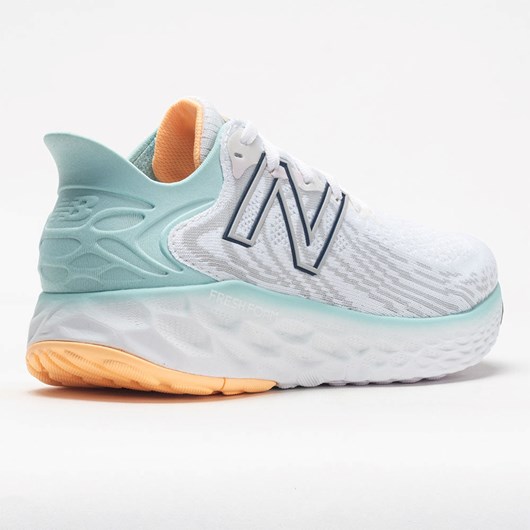 White / Blue Chill Orthofeet New Balance Fresh Foam 1080v11 Women's Running Shoes | CMPOF2056