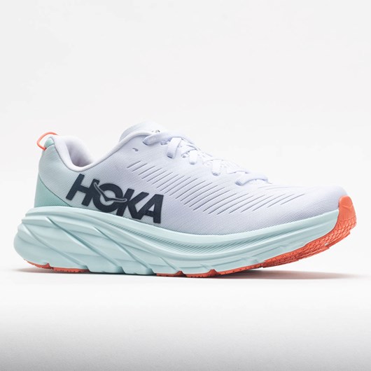 White / Blue Glass Orthofeet HOKA Rincon 3 Women's Running Shoes | ZDIUA5216