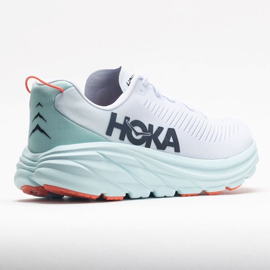 White / Blue Glass Orthofeet HOKA Rincon 3 Women's Running Shoes | ZDIUA5216