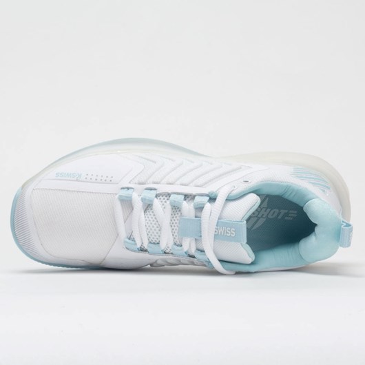 White / Blue Glow Orthofeet K-Swiss Ultrashot 3 Women's Tennis Shoes | SEYFK8645