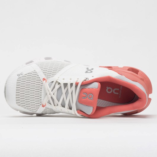 White / Coral Orthofeet On Cloudflyer Women's Running Shoes | MFYCE7465