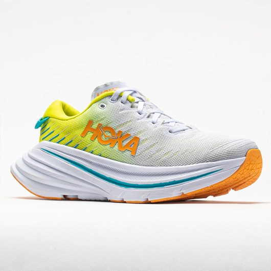 White / Evening Primrose Orthofeet Hoka One One Bondi X Women's Running Shoes | RJFIV0215