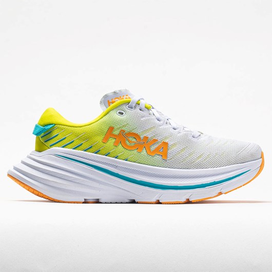 White / Evening Primrose Orthofeet Hoka One One Bondi X Women\'s Running Shoes | RJFIV0215