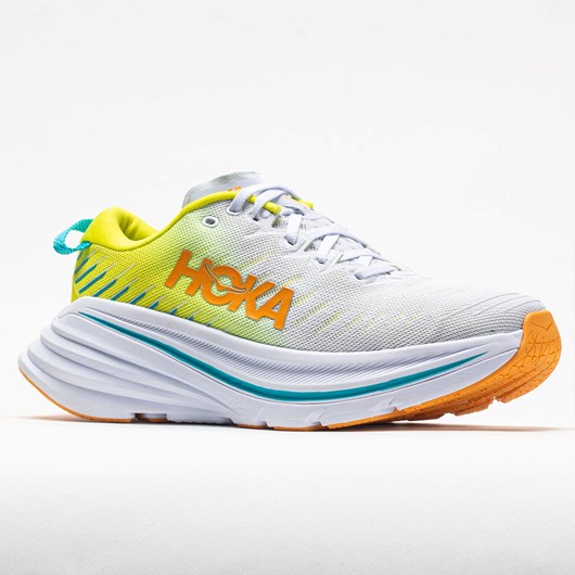 White / Evening Primrose Orthofeet Hoka One One Bondi X Men's Running Shoes | TPWUI9283