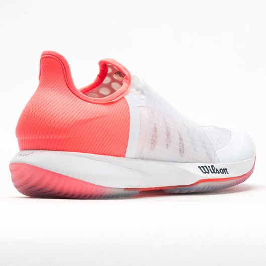 White / Fiery Coral / Soothing Sea Orthofeet Wilson Kaos Mirage Women's Tennis Shoes | UVIAX8531