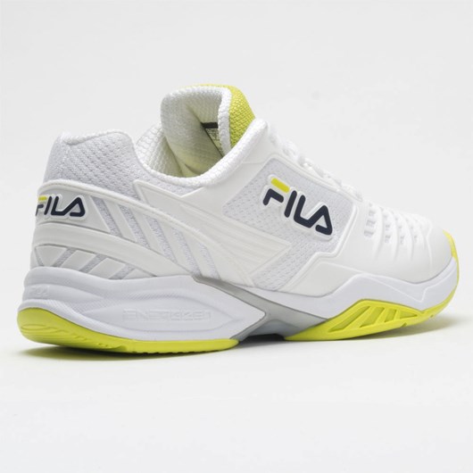 White / Fila Navy / Wild Lime Orthofeet Fila Axilus 2 Energized Women's Tennis Shoes | KJSGW5281