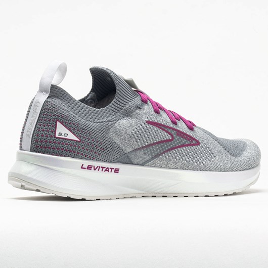 White / Gray / Baton Rouge Orthofeet Brooks Levitate Stealthfit 5 Women's Running Shoes | EPNIL2315