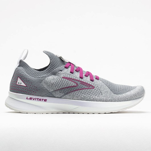 White / Gray / Baton Rouge Orthofeet Brooks Levitate Stealthfit 5 Women\'s Running Shoes | EPNIL2315