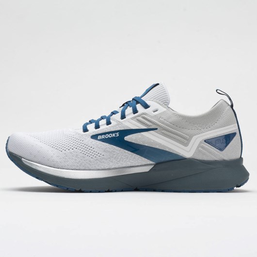 White / Gray / Blue Orthofeet Brooks Ricochet 3 Men's Running Shoes | SOUEK5924