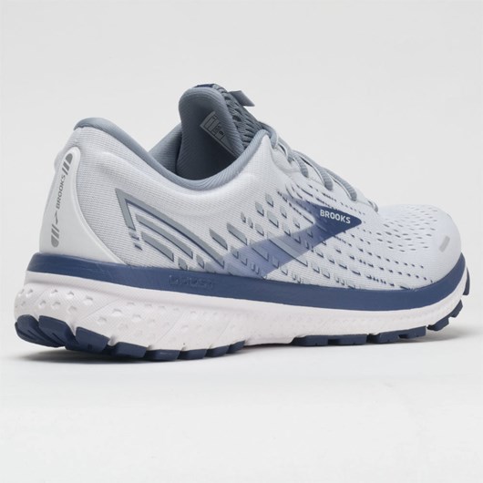 White / Gray / Deep Cobalt Orthofeet Brooks Ghost 13 Men's Running Shoes | XUCSI4578