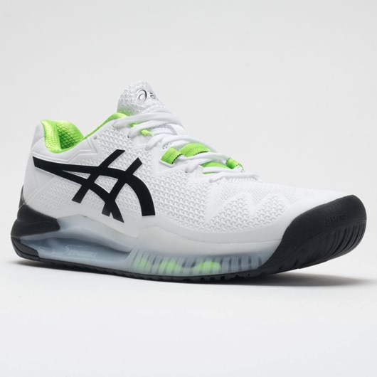 White / Green Gecko Orthofeet ASICS GEL-Resolution 8 Men's Tennis Shoes | HIJLC6739