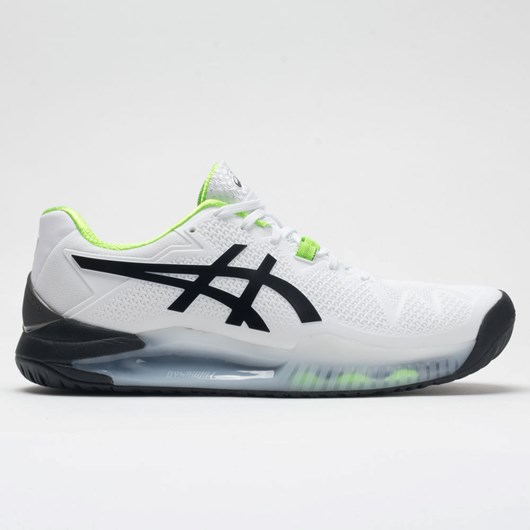 White / Green Gecko Orthofeet ASICS GEL-Resolution 8 Men\'s Tennis Shoes | HIJLC6739