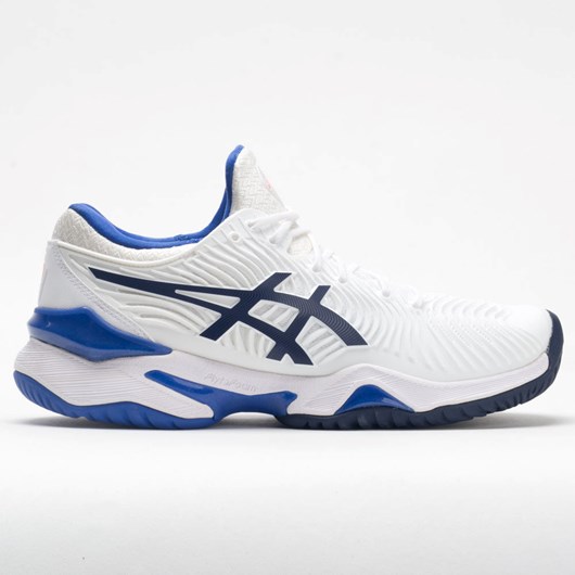 White / Lapis Lazuli Blue Orthofeet ASICS Court FF 2 Women\'s Tennis Shoes | YGCVH8043