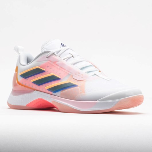 White / Legacy Indigo / Flash Orange Orthofeet adidas AvaCourt Women's Tennis Shoes | YJKCT5084