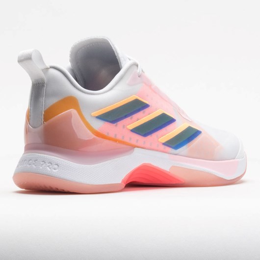 White / Legacy Indigo / Flash Orange Orthofeet adidas AvaCourt Women's Tennis Shoes | YJKCT5084