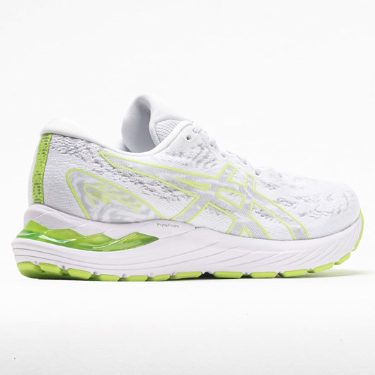 White / Lime Green Orthofeet ASICS GEL-Cumulus 23 Women's Running Shoes | PDFNQ7012