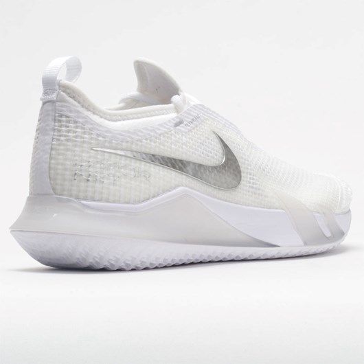 White / Metallic Silver / Grey Fog Orthofeet Nike React Vapor NXT Women's Tennis Shoes | UXQNY8631