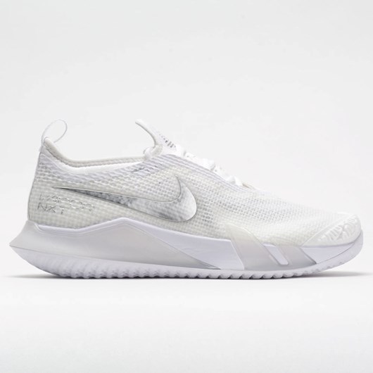 White / Metallic Silver / Grey Fog Orthofeet Nike React Vapor NXT Women\'s Tennis Shoes | UXQNY8631