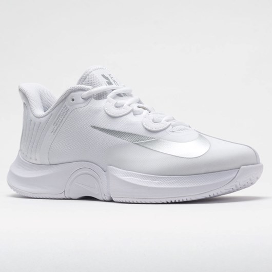 White / Metallic Silver Orthofeet Nike Air Zoom GP Turbo Women's Tennis Shoes | JSLNM1739