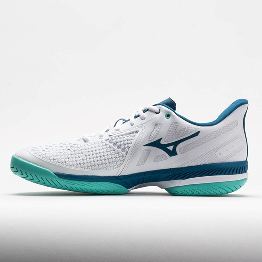 White / Moroccan Blue Orthofeet Mizuno Wave Exceed Tour 5 AC Men's Tennis Shoes | KFURX4180