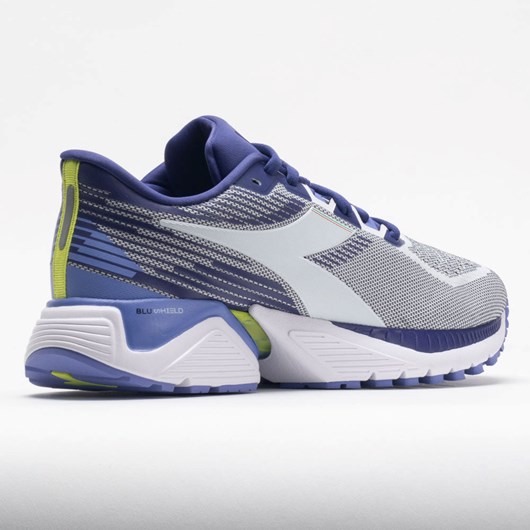 White / Navy Blue / Yellow Orthofeet Diadora Mythos Blushield Vigore Women's Running Shoes | GEQYT8461