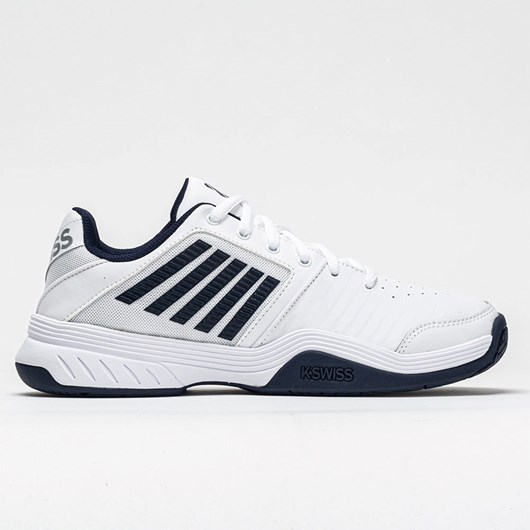 White / Navy Orthofeet K-Swiss Court Express Men\'s Tennis Shoes | FBAKP1839