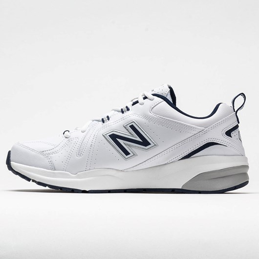 White / Navy Orthofeet New Balance 608v5 Men's Training Shoes | ELXBK6251