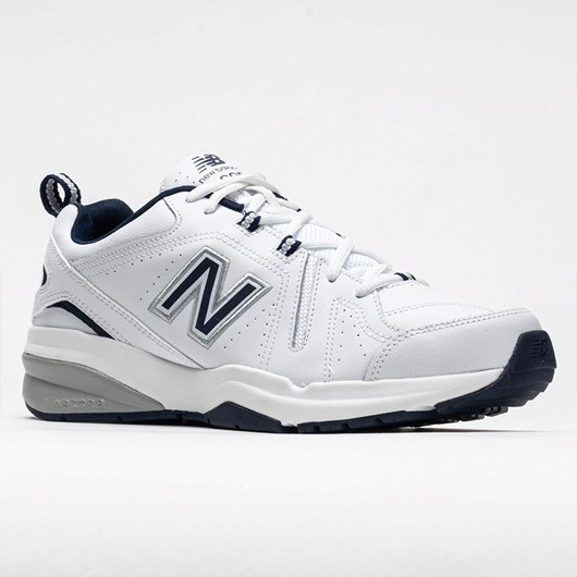 White / Navy Orthofeet New Balance 608v5 Men's Training Shoes | ELXBK6251