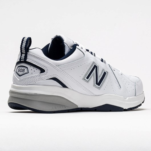 White / Navy Orthofeet New Balance 608v5 Men's Training Shoes | ELXBK6251