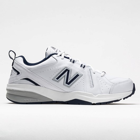 White / Navy Orthofeet New Balance 608v5 Men\'s Training Shoes | ELXBK6251