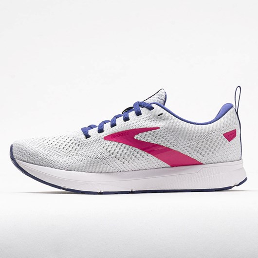 White / Navy / Pink Orthofeet Brooks Revel 5 Women's Running Shoes | YNCOK1587