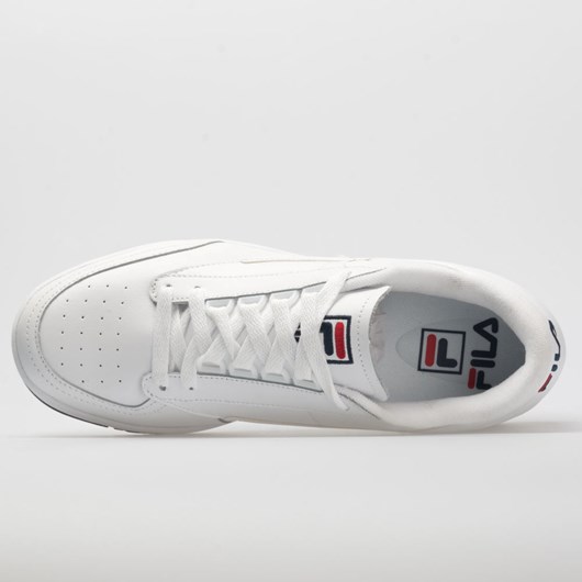 White / Navy / Red Orthofeet Fila Original Tennis Men's Lifestyle Sneakers | EUQON4872