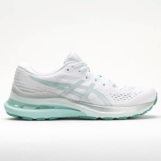 White / Oasis Green Orthofeet ASICS GEL-Kayano 28 Women\'s Running Shoes | EMUSG4970