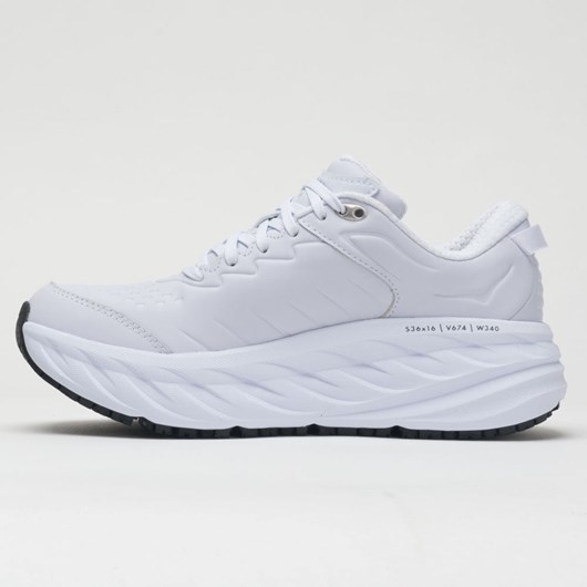 White Orthofeet Hoka One One Bondi SR Men's Walking Shoes | QVJCP4813